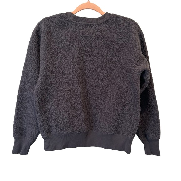 Everlane Renew Fleece Raglan Crewneck Sweatshirt In Pewter Gray - Picture 5 of 11